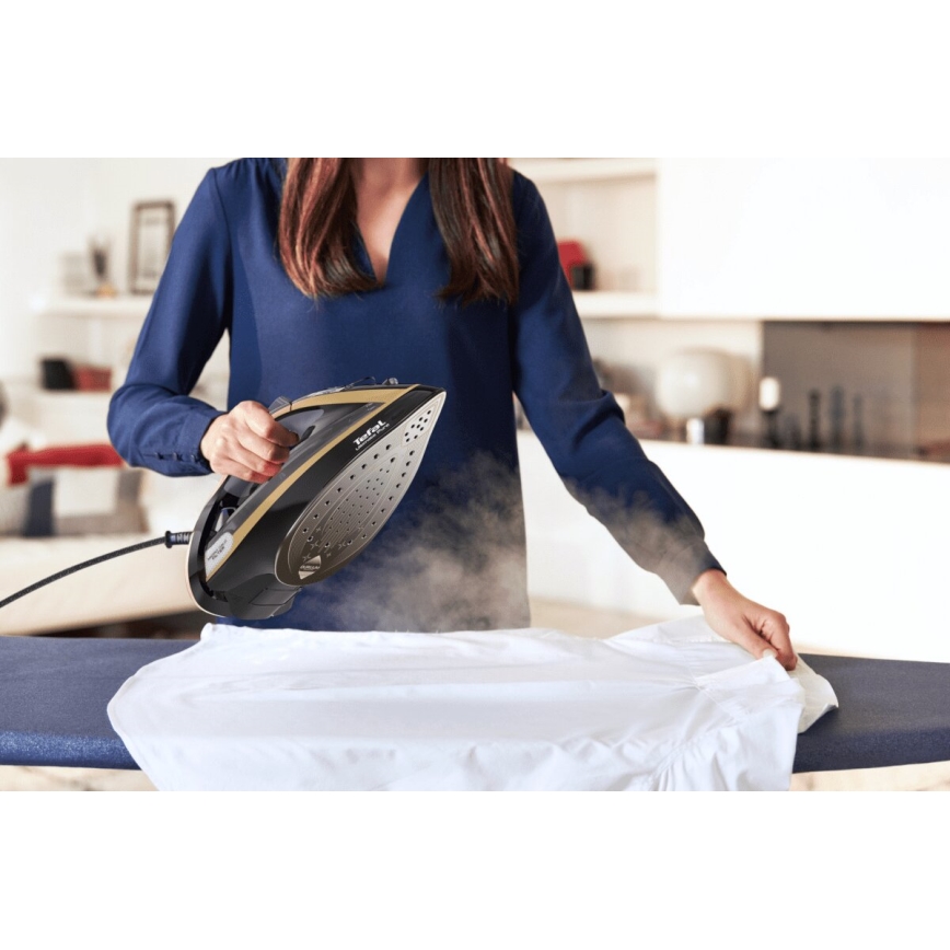 Tefal - Парна ютия ULTIMATE PURE 3000W/230V златист/черен