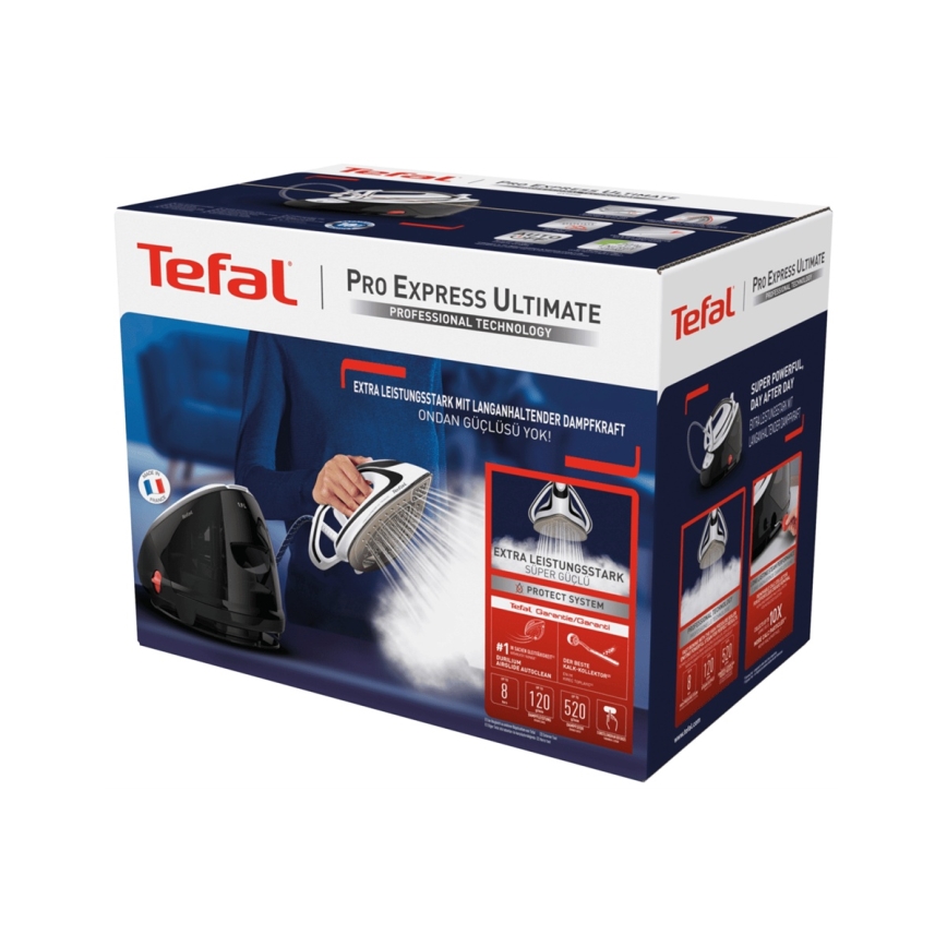 Tefal - Парогенератор EXPREEE ULTIMATE 2600W/230V черен/бял