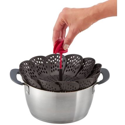 Tefal - Пароварна кошница INGENIO черна/червена