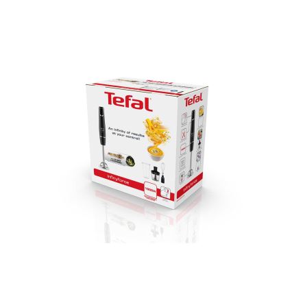 Tefal - Пасатор INFINY FORCE V2 3в1 1000W/230V черен/неръждаем