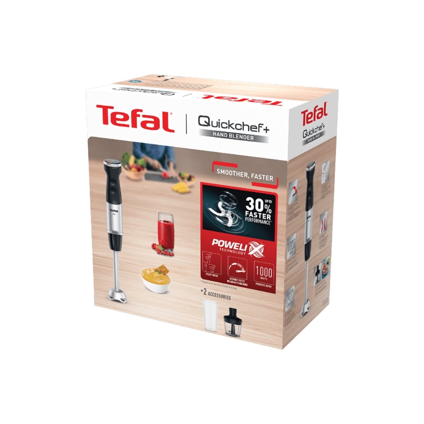 Tefal - Пасатор QUICKCHEF 1000W/230V черен