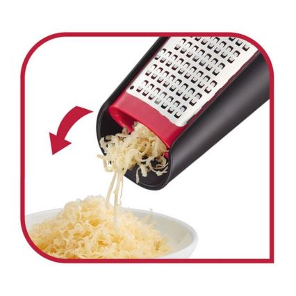 Tefal - Ръчно двустранно ренде INGENIO, неръждаема стомана/черно