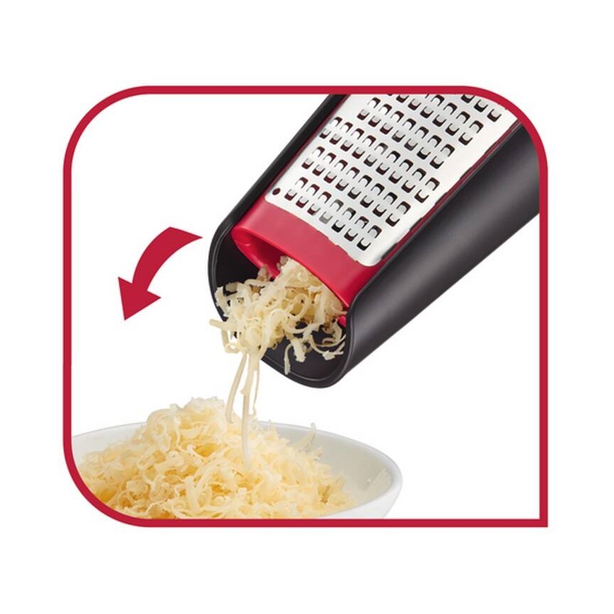 Tefal - Ръчно двустранно ренде INGENIO, неръждаема стомана/черно