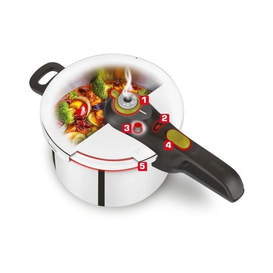 Tefal - Кухненски тенджера под налягане 4 л SECURE 5 NEO неръждаема стомана