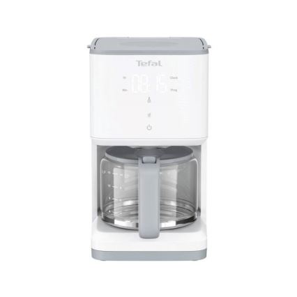 Tefal - Кафемашина с капков метод и LCD дисплей SENSE 1000W/230V бяла
