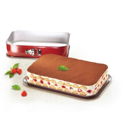 Tefal - Сглобяема форма за торта DELIBAKE 36x24 см червен