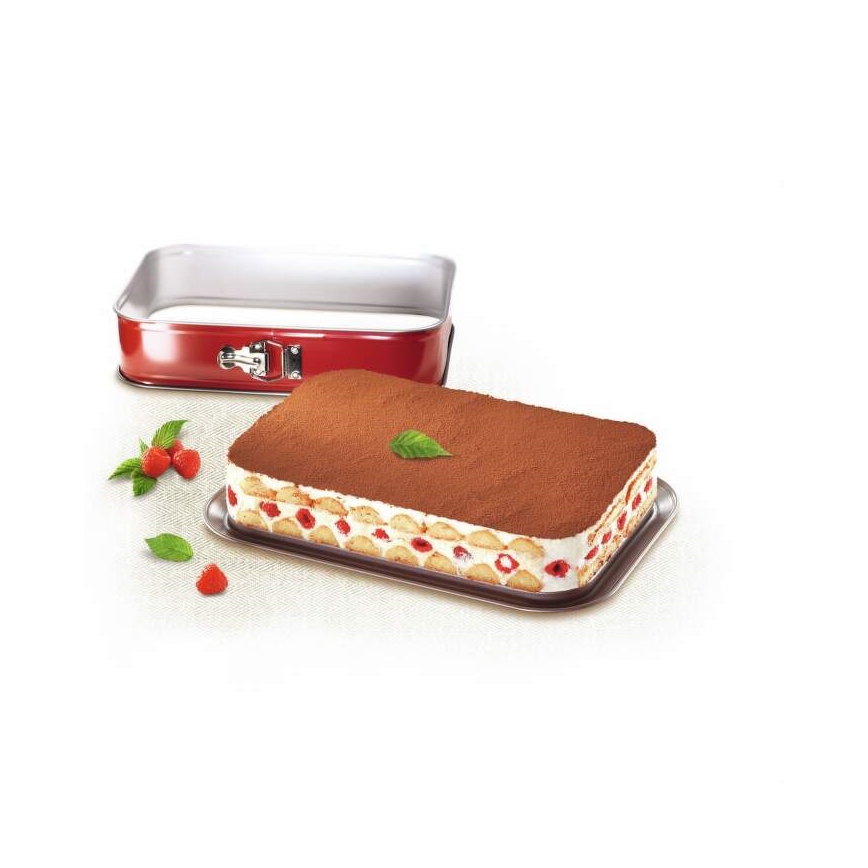 Tefal - Сглобяема форма за торта DELIBAKE 36x24 см червен