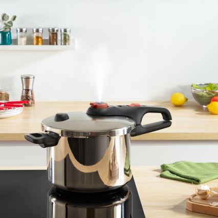 Tefal - Скороварка 6 л SECURE TRENDY + комплект от 5 части INGENIO EMOTION