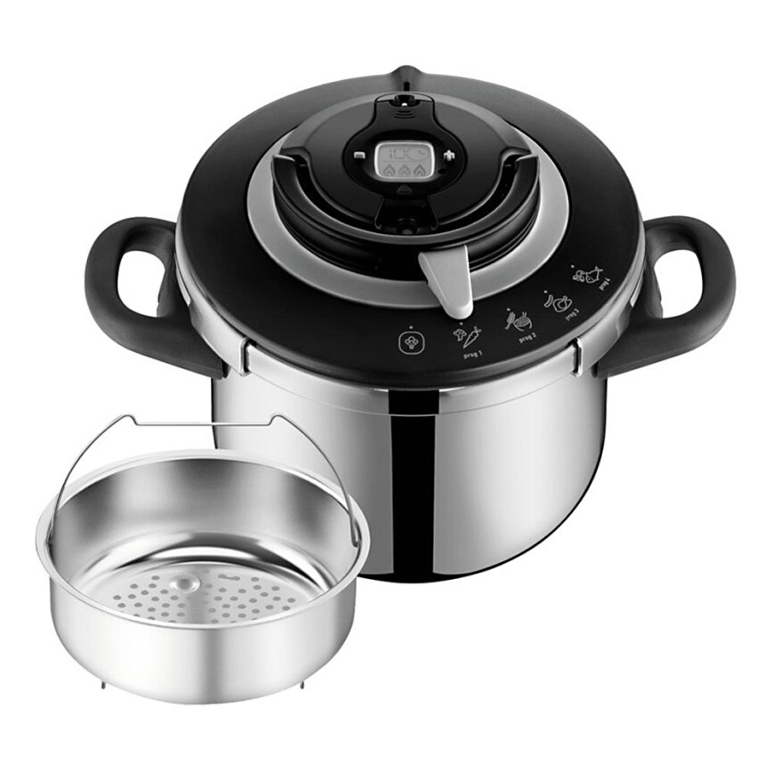 Tefal - Тенджера под налягане 6 l CLIPSO+ CHEF неръждаема стомана