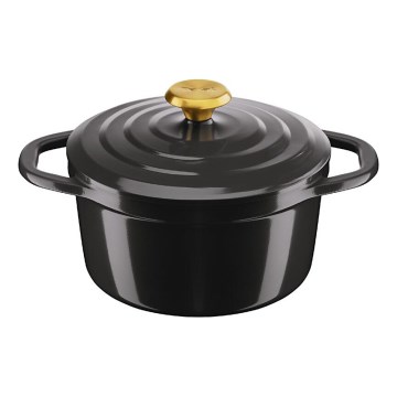 Tefal - Тенджера с капак AIR 20 см антрацит