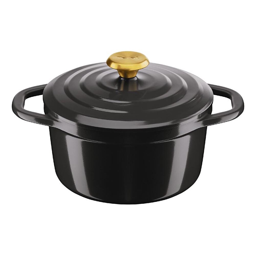 Tefal - Тенджера с капак AIR 20 см антрацит