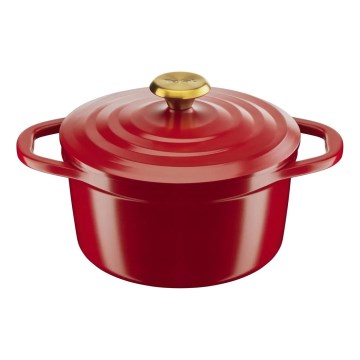 Tefal - Тенджера с капак AIR 20 см червена
