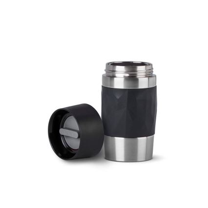 Tefal - Термочаша 300 мл COMPACT MUG неръждаем/черен