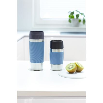 Tefal - Термочаша 300 мл COMPACT MUG неръждаем/син