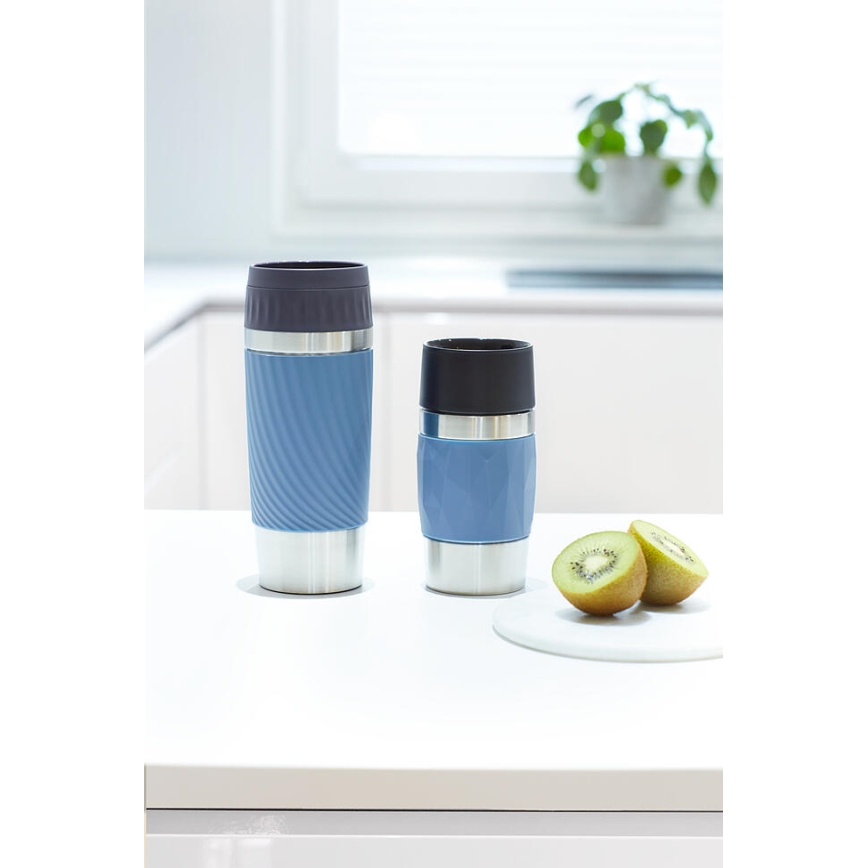 Tefal - Термочаша 300 мл COMPACT MUG неръждаем/син