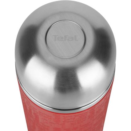 Tefal - Термос с чаша 1 l SENATOR неръждаем/червен