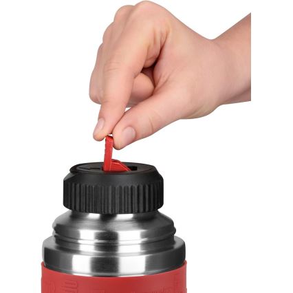 Tefal - Термос с чаша 1 l SENATOR неръждаем/червен