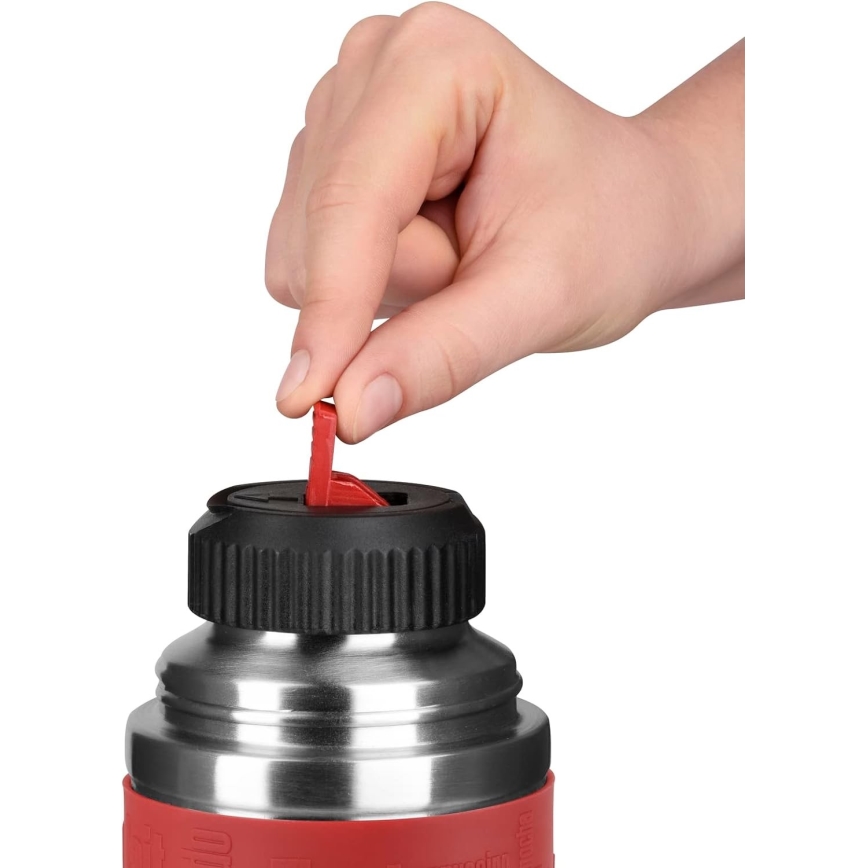 Tefal - Термос с чаша 1 l SENATOR неръждаем/червен