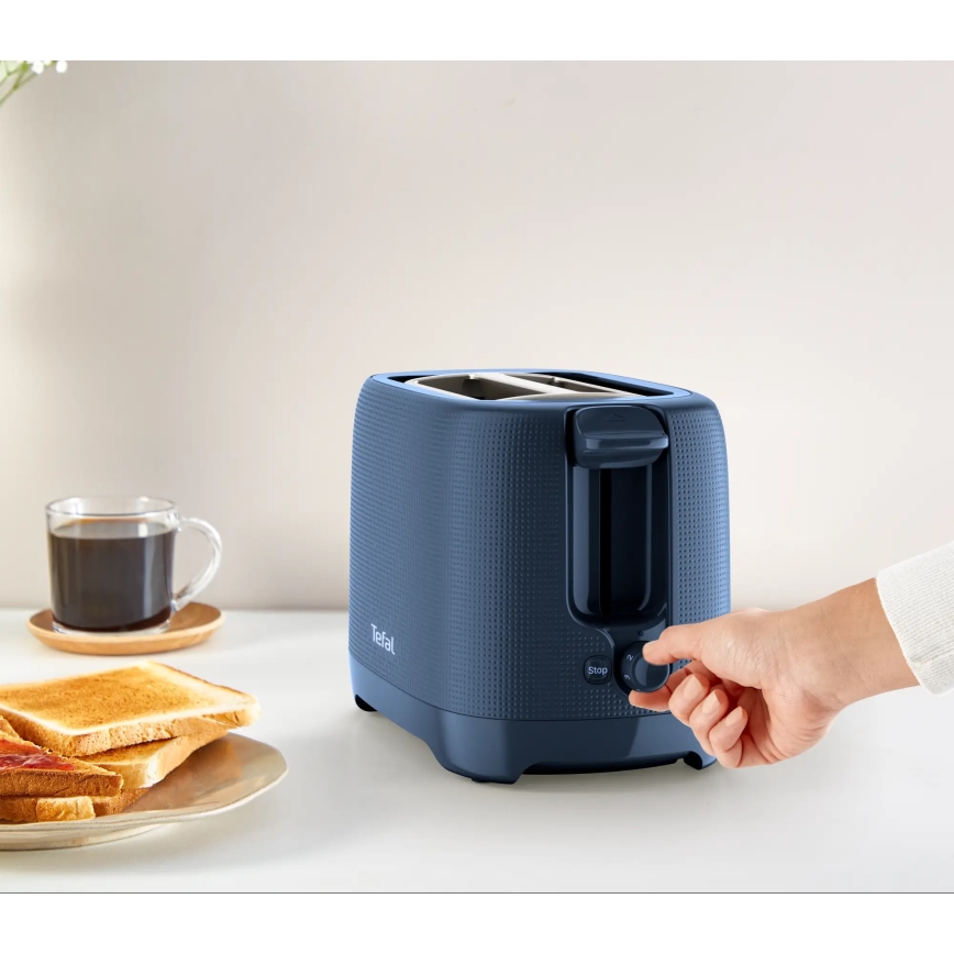 Tefal - Тостер с два отвора MORNING 850W/230V син