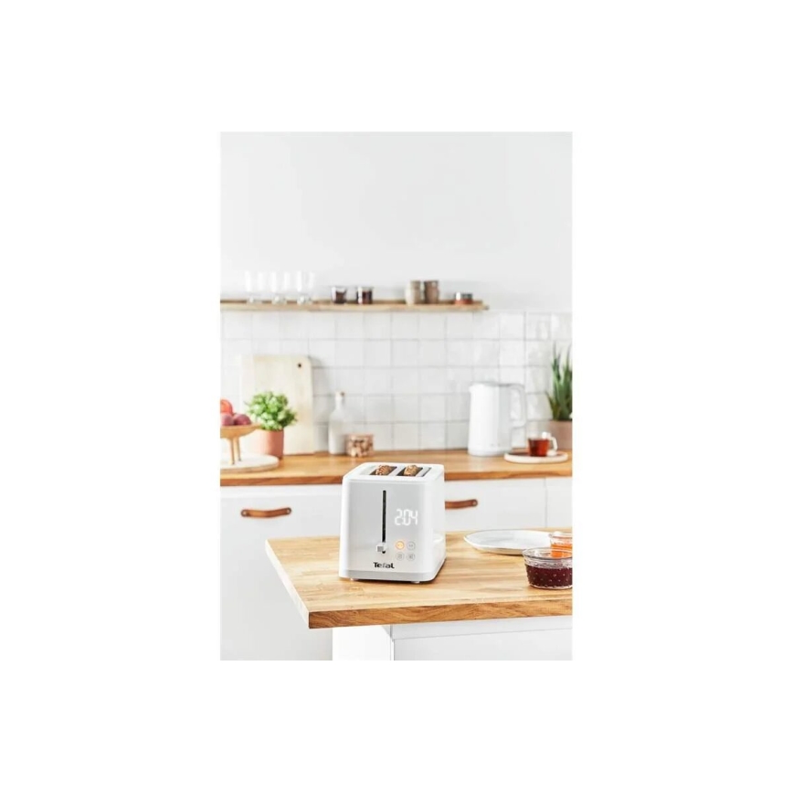 Tefal - Тостер с два отвора SENSE 850W/230V бял