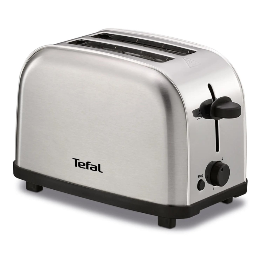 Tefal - Тостер с два отвора ULTRA MINI 700W/230V матов хром