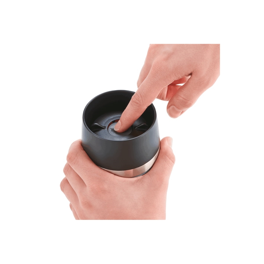 Tefal - Туристическа чаша 360 мл TRAVEL MUG неръждаем/тъмносин