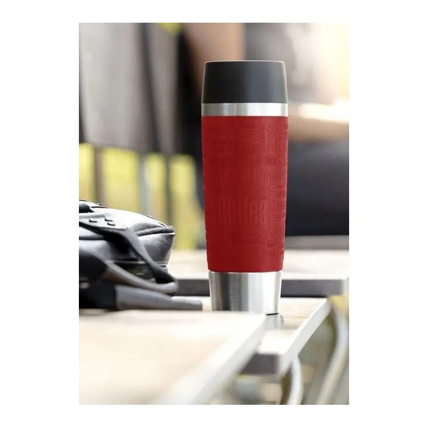 Tefal - Туристическа чаша 500 мл TRAVEL MUG неръждаем/червен
