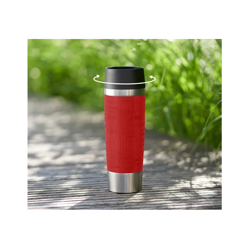Tefal - Туристическа чаша 500 мл TRAVEL MUG неръждаем/червен