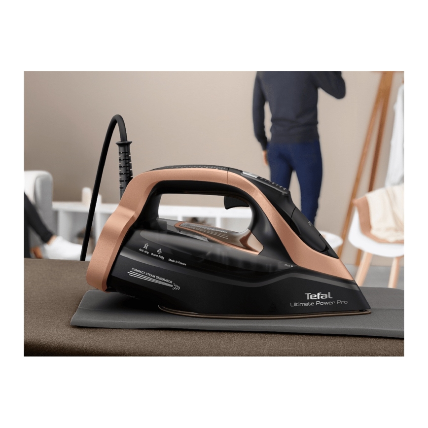 Tefal - Парна ютия ULTIMATE POWER 3200W/230V медна/черна