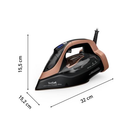 Tefal - Парна ютия ULTIMATE POWER 3200W/230V медна/черна