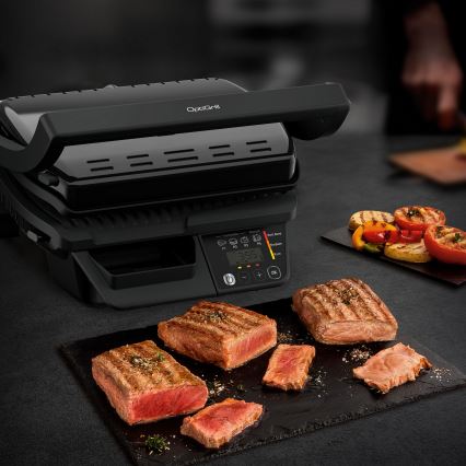 Tefal - Умен електрически грил Tefal OPTIGRILL 2000W/230V