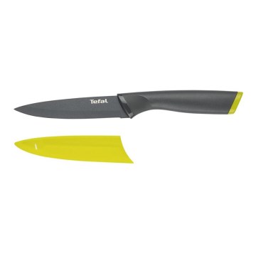 Tefal - Универсален нож от неръждаема стомана FRESH KITCHEN 12 см сив/зелен