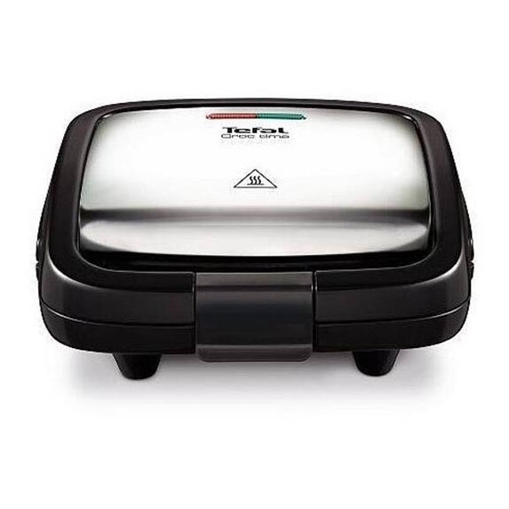 Tefal - Уред за приготвяне на сандвичи CROC TIME 700W/230V черен/хром
