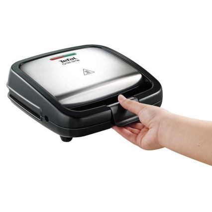 Tefal - Уред за приготвяне на сандвичи CROC TIME 700W/230V черен/хром