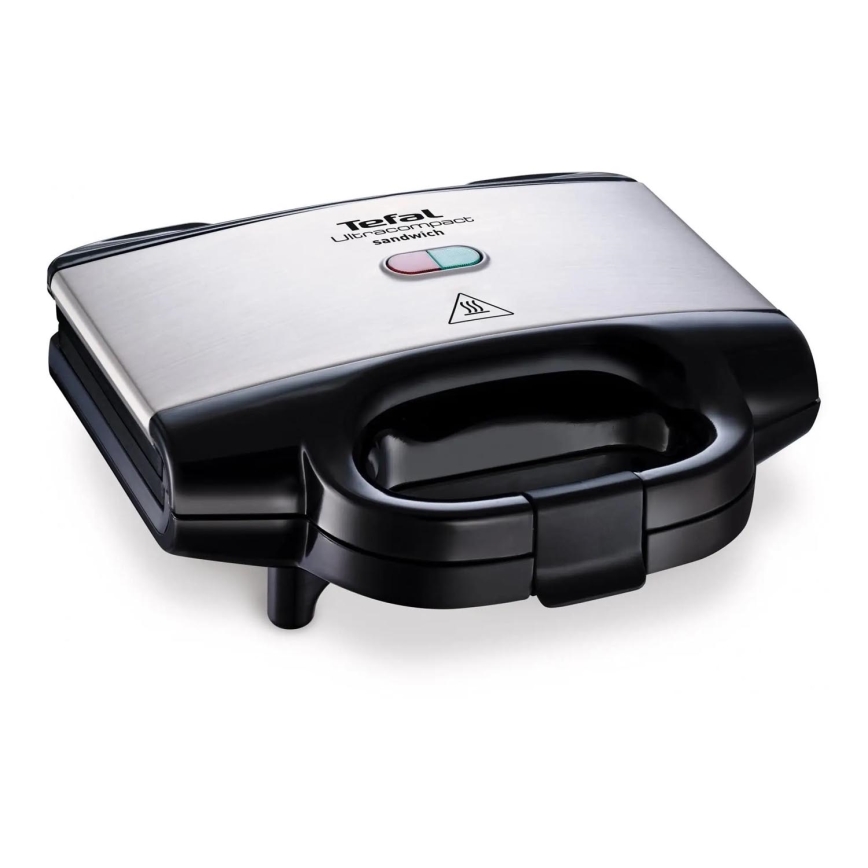 Tefal - Уред за приготвяне на сандвичи ULTRACOMPACT 700W/230V черен/хром
