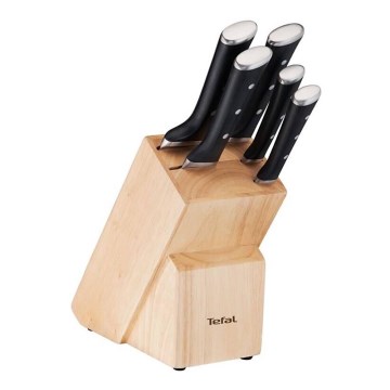 Tefal - К-кт готварски ножове в поставка ICE FORCE 6 бр.
