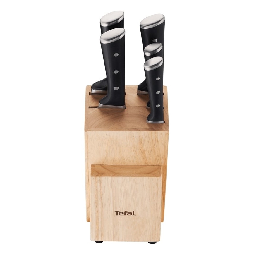 Tefal - К-кт готварски ножове в поставка ICE FORCE 6 бр.