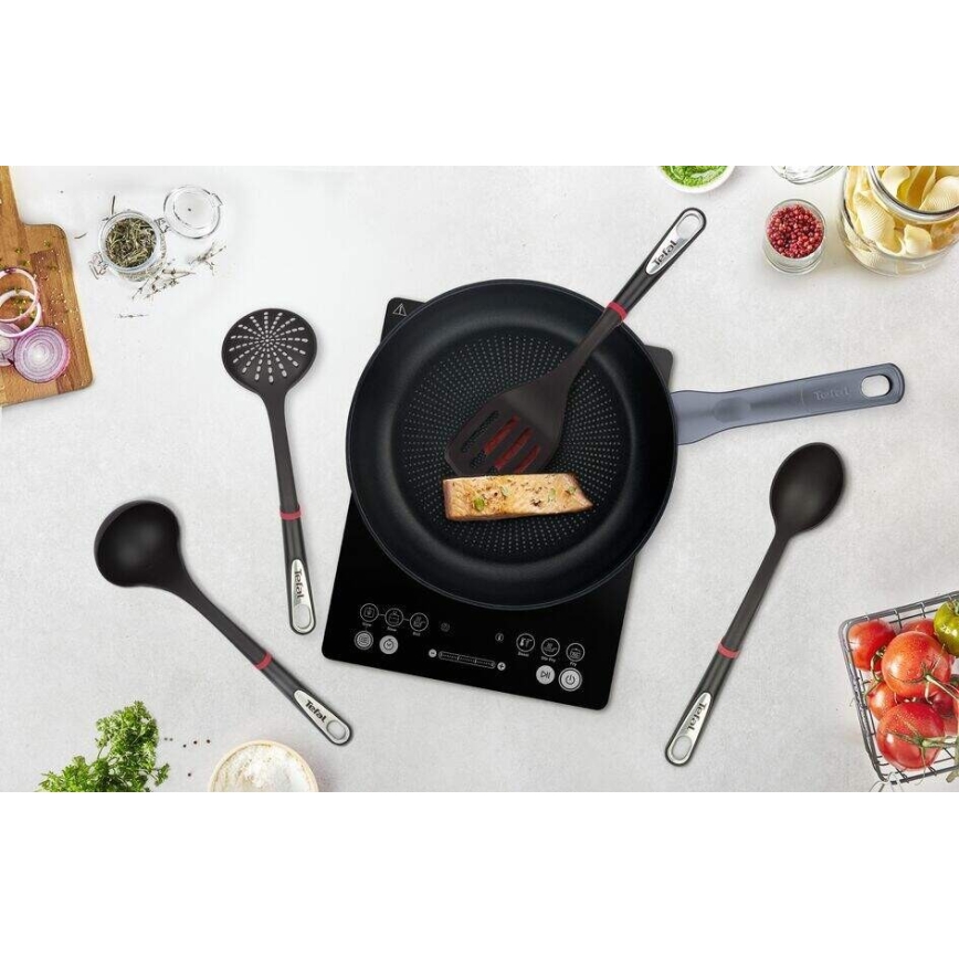 Tefal - К-кт готварски прибори 4 бр. INGENIO черен