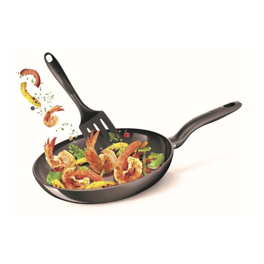 Tefal - К-кт готварски прибори 9 бр. BIENVENUE черен