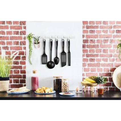 Tefal - К-кт готварски прибори 9 бр. BIENVENUE черен