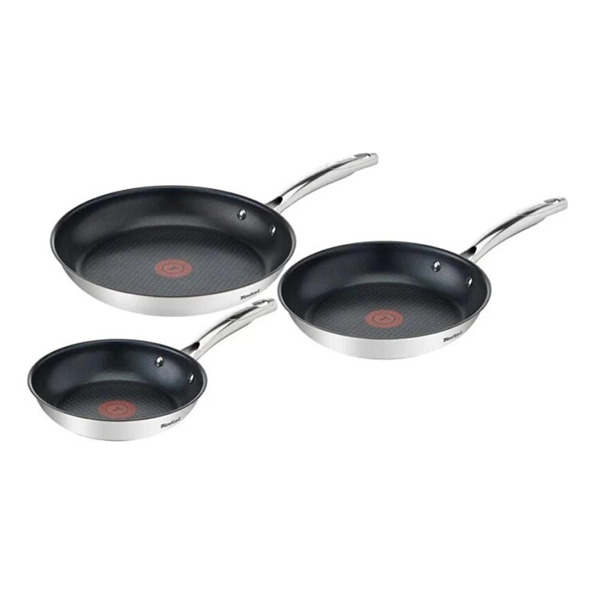 Tefal - К-кт тигани 3 бр. DUETTO