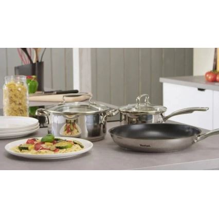 Tefal - К-кт тигани 3 бр. DUETTO