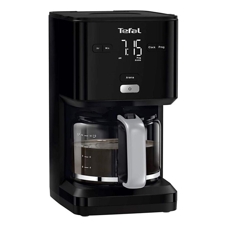Tefal - Кафе машина с капково напояване с LCD дисплей 1000W/230V черен