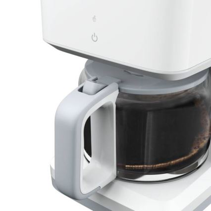 Tefal - Кафемашина с капково напояване с LCD дисплей SENSE 1000W/230V бял