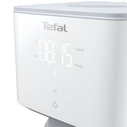 Tefal - Кафемашина с капково напояване с LCD дисплей SENSE 1000W/230V бял