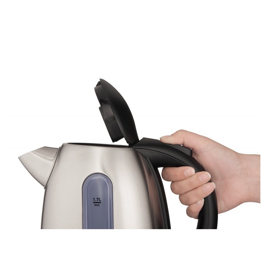 Tefal - Кана EXPRESS 1,7 l 2400W/230V матов хром