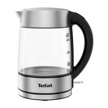 Tefal - Кана GLASS 1,7 l  2200W/230V матов хром