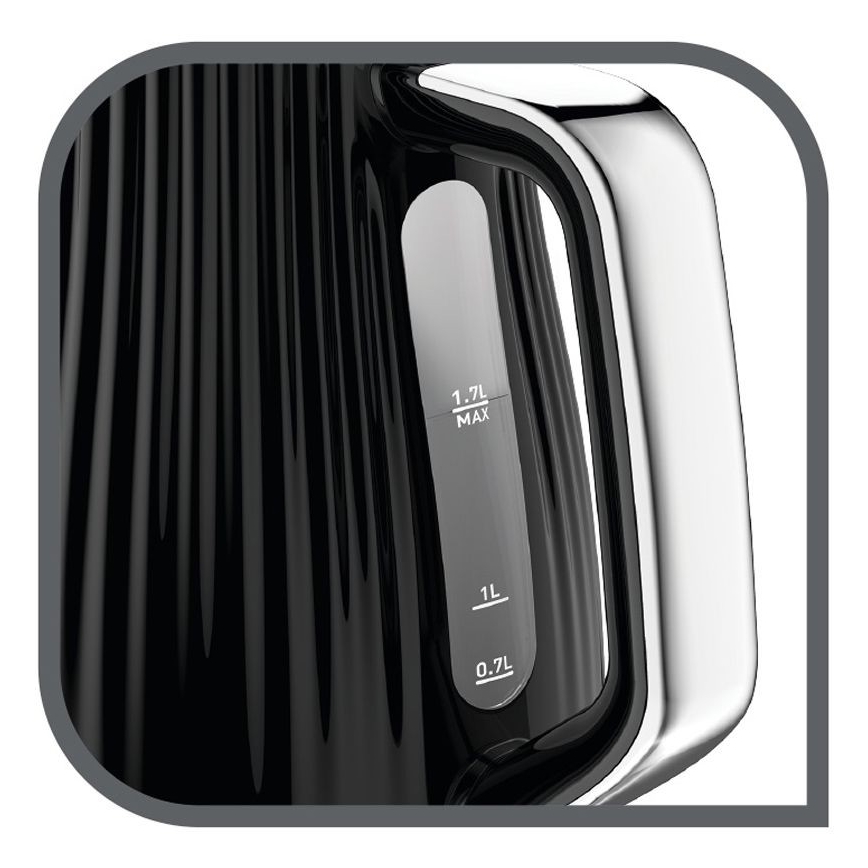 Tefal - Кана LOFT 1,7 l 2400W/230V черен