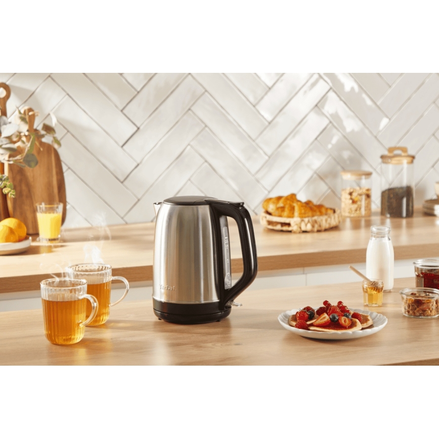 Tefal - Кана SUBITO 1,7l 2400W/230V неръждаем/черен
