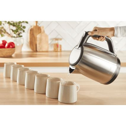 Tefal - Кана SUBITO 1,7l 2400W/230V неръждаем/черен